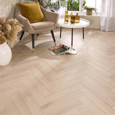 Lusso Siena Halmstad Herringbone Laminate Flooring – Lusso