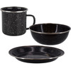 3 Piece Lightweight Enamel Outdoor Camping Dinnerware Set from Quickdraw Supplies