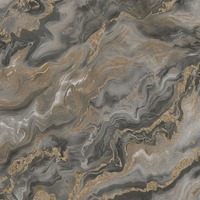 Elle Decoration Mystic Spell Marble Textured Vinyl Wallpaper Deep Taupe / Gold 10447-37