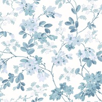 Laura Ashley Yewland Wallpaper Seaspray 130107