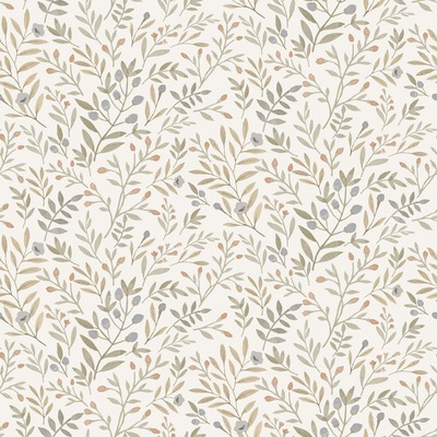 Leafy Trail Vinyl Wallpaper Neutral Grandeco A78802
