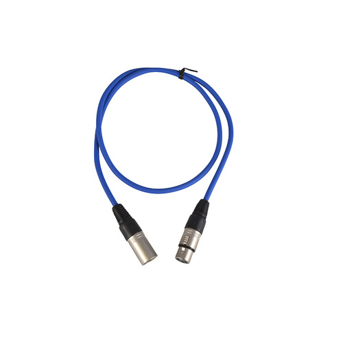 XLR to XLR Balanced Patch Lead 3 pin 1m Blue