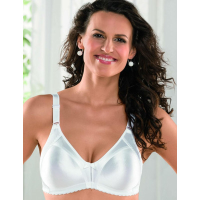 Naturana Plain Moulded Minimiser Soft Cup Bra - White - 34B

