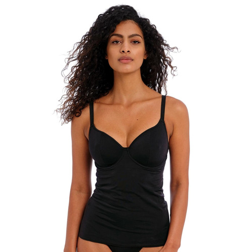 Freya Jewel Cove Underwired Tankini Top - Plain Black