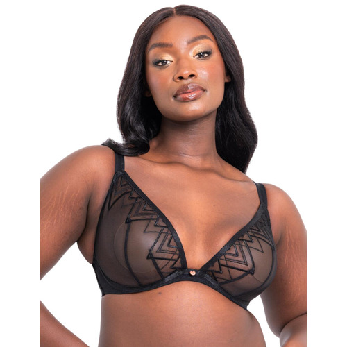Scantilly Curvy Kate Voltage Deep Plunge Bra - Black