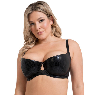 Scantilly by Curvy Kate Serpent Padded Half Cup Bra - Black - 30F
