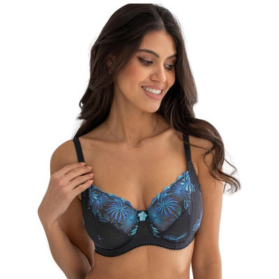 Pour Moi St Tropez Underwired Full Cup Bra - Slate/Blue