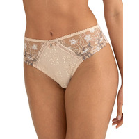 Pour Moi Sofia Lace Embroidered Brief – Latte – M – 12