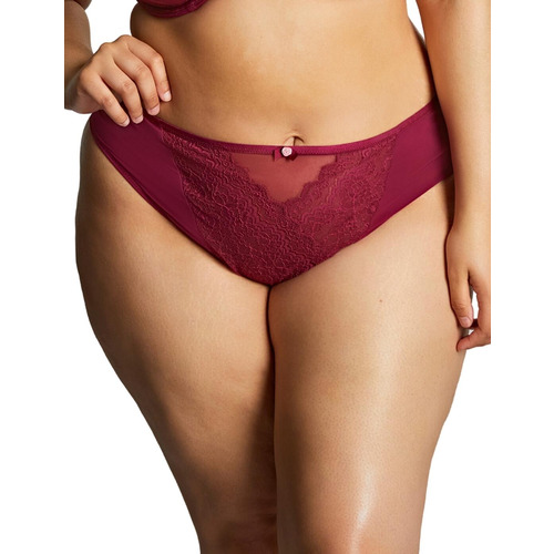 Sculptresse by Panache Natalia High Leg Brief - Bordeaux Red