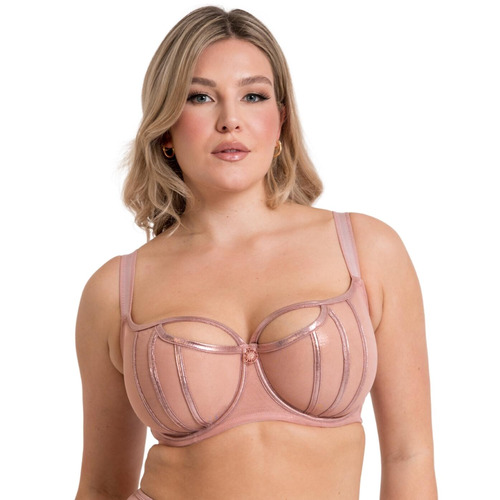 Scantilly by Curvy Kate Eos Balcony Bra - Rose Gold