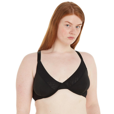 Tommy Hilfiger TH Monogram Triangle Bra - Black