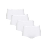 Sloggi Basic+ Maxi Brief 3 Pack + 1 Free – White – L – 14