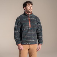 Craghoppers Men's National Trust Rawthey Borg Half Zip Fleece Woodland Green S