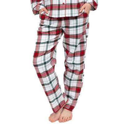 Cyberjammies Blaze Brushed Check Pyjama Bottoms - Red Mix - 2XL - 18