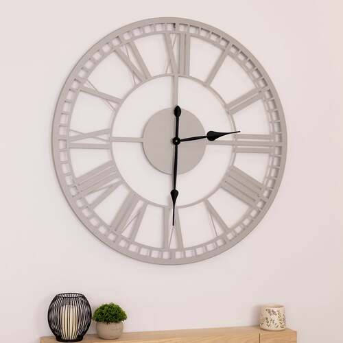 Malham Indoor Outdoor Round Skeleton Wall Clock