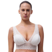 Chantelle Floral Touch Triangle T Shirt Bra – Milk – M – 12