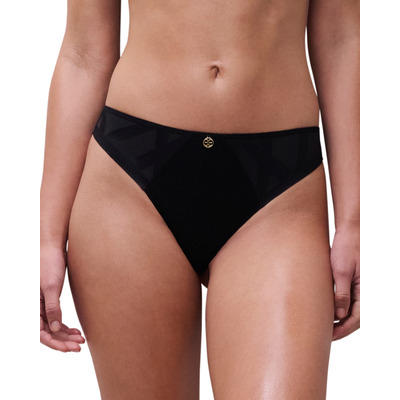 Chantelle Glaze Tanga Brief - Black