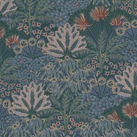 Palm Trees Vinyl Wallpaper Green / Multi Rasch 711332