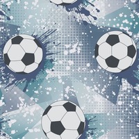 Football Frenzy Wallpaper Navy Blue / Teal Holden 14093