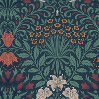 William Morris At Home Garden Wallpaper Moonlight 140494