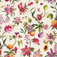 Floral Fruits Wallpaper Multi / Cream Holden 14361