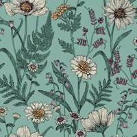 Wild Meadow Wallpaper Blue Fine Decor FD43338