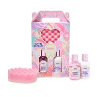 The Kind Edit Co. Bubble Boutique Lather & Soak Gift Set 100ml Body Wash – 100ml Body Lotion – Sponge