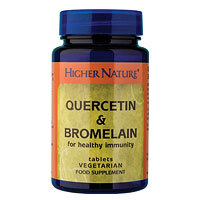 Image of Higher Nature Quercetin and Bromelain - 60 Tablets