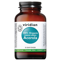 Image of Viridian 100% Organic Freeze-Dried Acerola - 50g Powder