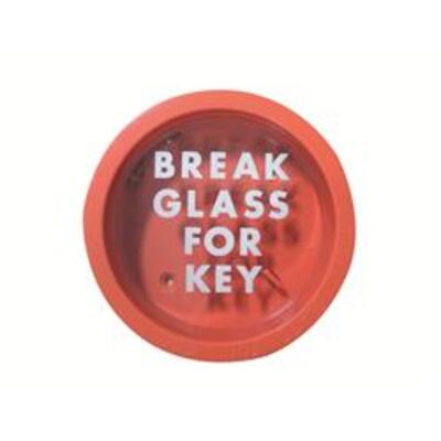 BGB Round Emergency Key Box  - Break glass box