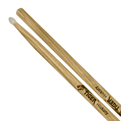 Image of Tiger 5a Hickory Drumsticks Nylon Tip - Pair