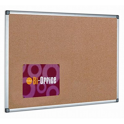 Bi-Office Cork Board Aluminium Frame 1800 x 1200mm