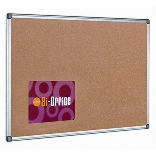 Bi-Office Cork Board Aluminium Frame 1800 x 1200mm