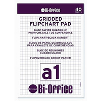 Image of Bi-Office A1 Gridded Flipchart Pads Pk5