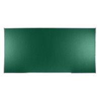 Image of Boards Direct Felt Noticeboard Aluminium Frame 2400 x 1200mm GREEN