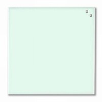 Image of NAGA Magnetic Glass Noticeboard WHITE 45 x 45cm