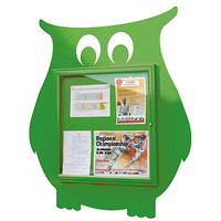 Image of Fun Poster Case Owl 6xA4 Green