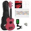 Click to view product details and reviews for Tiger Red Uke7 Soprano Ukulele Kit Beginners Pack.