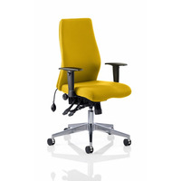 Image of Onyx Posture Chair Senna Yelllow Fabric