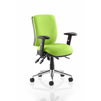 Image of Chiro Medium Back Task Chair Myrrh Green fabric