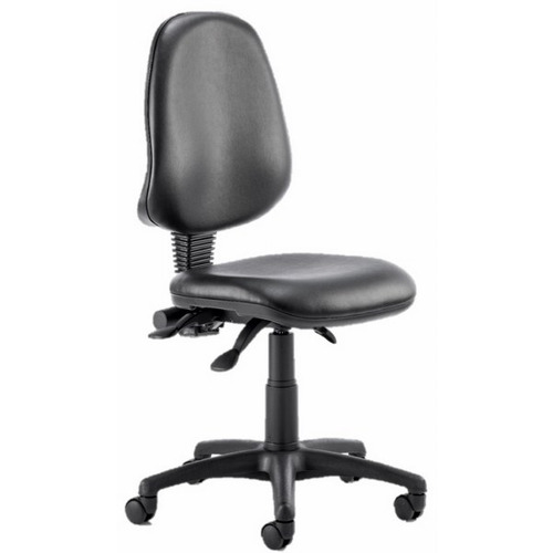 Eclipse 3 Lever Task Operator Chair Black vinyl