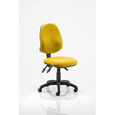 Eclipse 3 Lever Task Operator Chair Senna Yelllow fabric