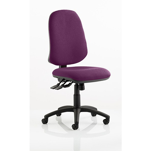 Eclipse XL 3 Lever Task Operator Chair Tansy Purple fabric