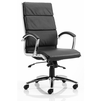 Classic Executive Leather Chair Black High Back