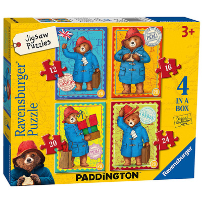 Ravensburger Paddington Bear 4 in a box (12, 16, 20, 24pc) Jigsaw Puzzles Ravensburger Paddington Bear 4 in a box (12, 16, 20, 24pc) Jigsaw Puzzles