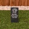 Image of Small Slate Memorial Stake with your dog's photograph - 30 x 10cm
