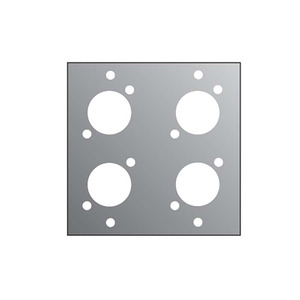 Product Image Four XLR Panel For Rack Frame  2/10th