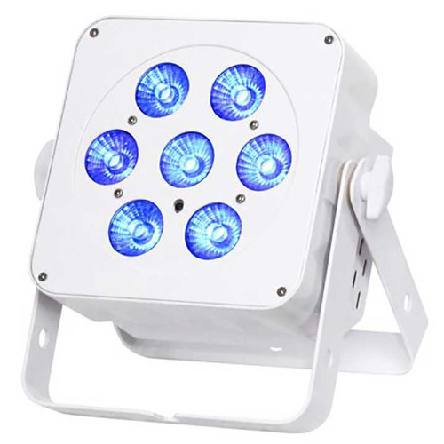 Slimline RGBW LED Parcan 7x 5 Watt White Housing