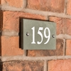 Image of Smoky Green Slate House Number with 3 digits