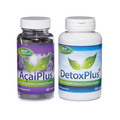 Acai Plus & Detox Plus Cleanse Combo Pack - 1 Month Supply